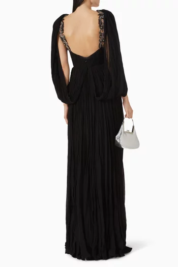 Dora Embellished Draped Dress