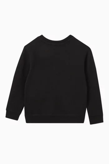 Logo Sweatshirt in Cotton Fleece