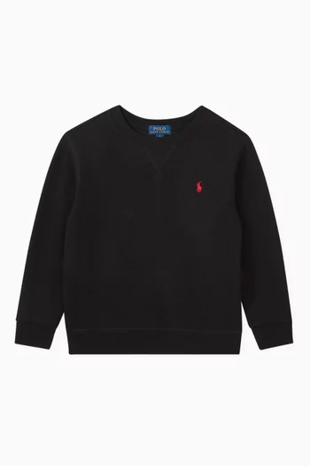 Logo Sweatshirt in Cotton Fleece