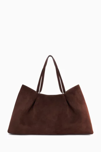 Dimple Tote Bag in Suede