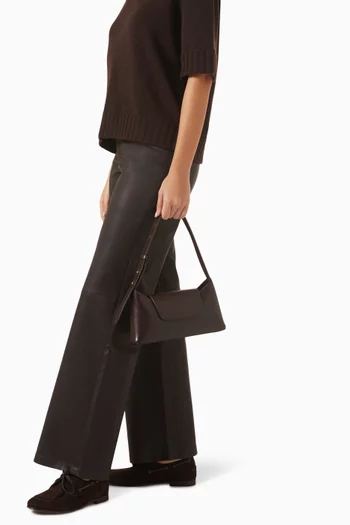 حقيبة كتف بتصميم ظرف جلد