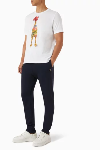 Zebra Slim-fit Sweatpants in Organic Cotton