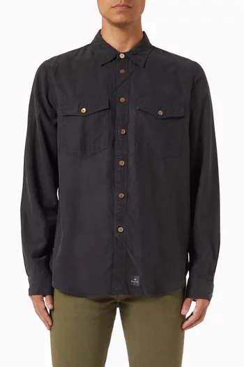 Casual-fit Overshirt in Cotton Poplin