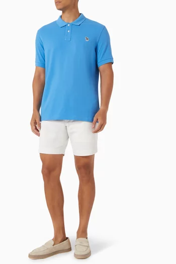 Zebra Polo Shirt in Organic Cotton Piqué