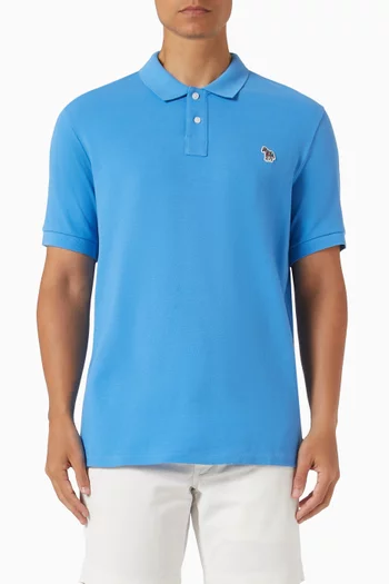 Zebra Polo Shirt in Organic Cotton Piqué