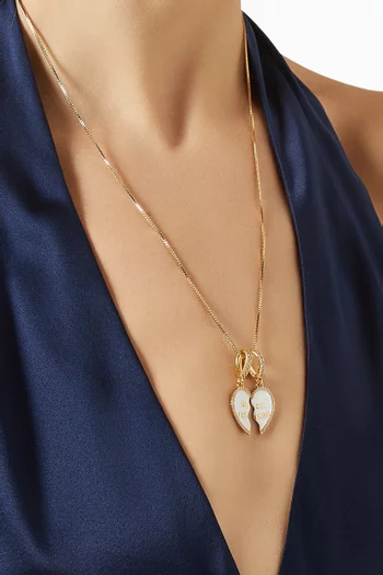 Best Friends Pendant in 18kt Gold-plated Brass