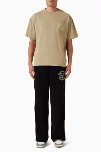 تي شيرت بعبارة Paint Works قطن