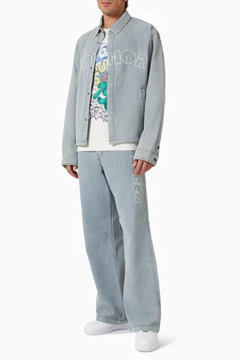 قميص بنمط جاكيت دينم