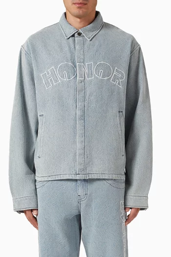 قميص بنمط جاكيت دينم