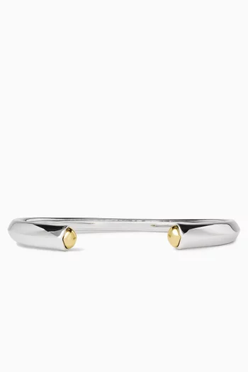 Sculpted Cuff in Two-tone Brass