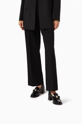 Deco Bow 60 Loafers in Patent Leather