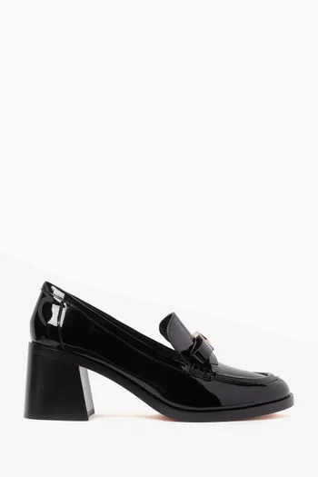 Deco Bow 60 Loafers in Patent Leather