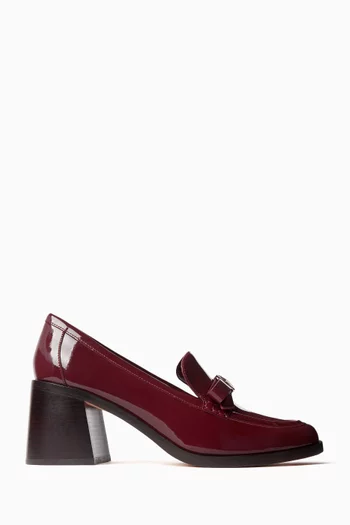 Deco Bow 60 Loafers in Patent Leather