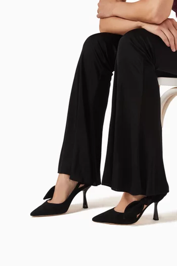 Bunnie 90 Pumps in Suede