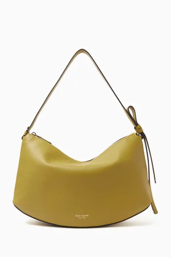 Loop Large Shoulder Bag in Pebbled Leather