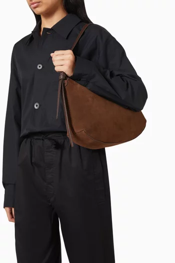 Loop Loop Suede Shoulder Bag