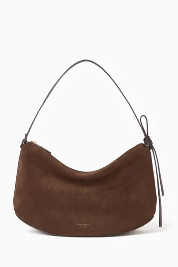 Loop Loop Suede Shoulder Bag
