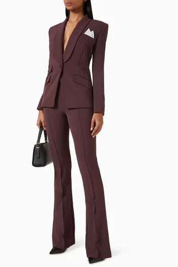 Tailored Suit Set in Double-crepe