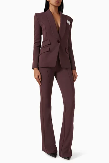 Tailored Suit Set in Double-crepe