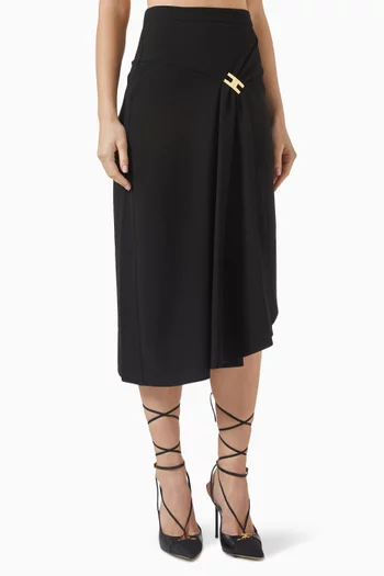 ワンピース ELISABETTA FRANCHI Women Mid Skirts AB75151E2 110 Black Shop Elisabetta Franchi Skirts For Women Online in Kuwait