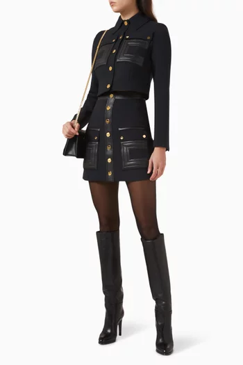 Button Jacket in Viscose-blend