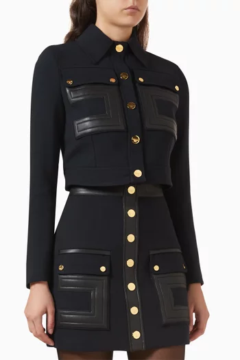 Button Jacket in Viscose-blend