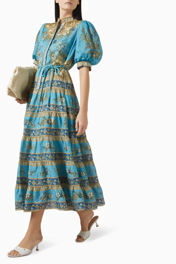 Cassie Tiered Midi Dress