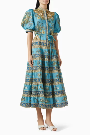Cassie Tiered Midi Dress