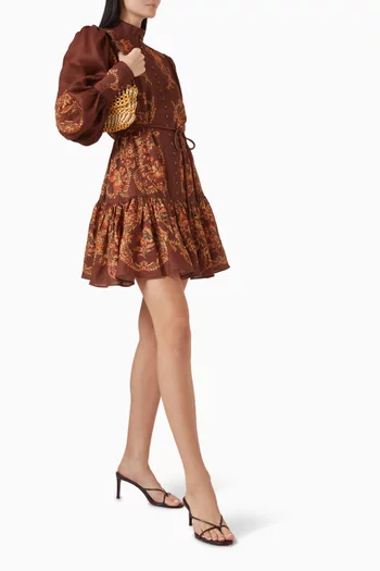 Seraphina Mini Dress in Ramie