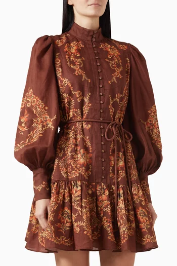 Seraphina Mini Dress in Ramie