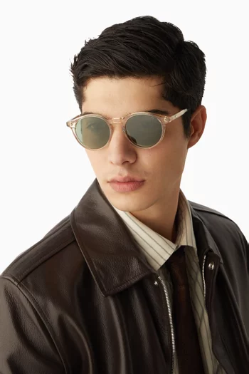 Archie Round Sunglasses in Eco Acetate