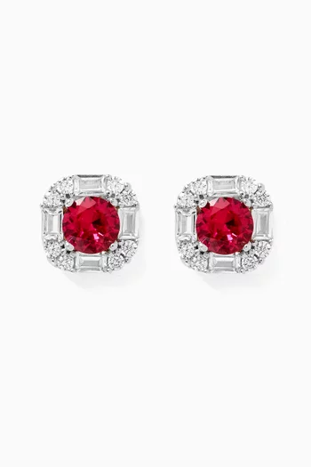 Stud Earrings in Sterling Silver