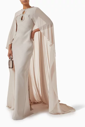 Luther Gown in Crepe