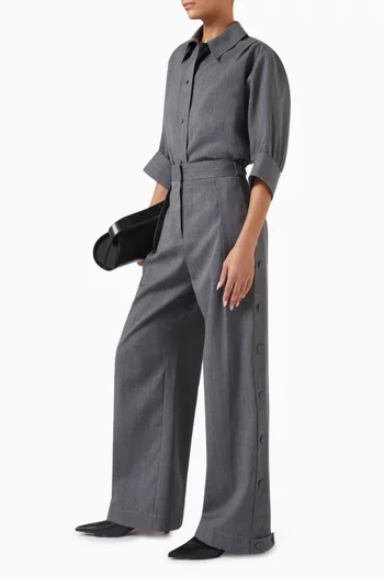 Button-up Shirt in Wool