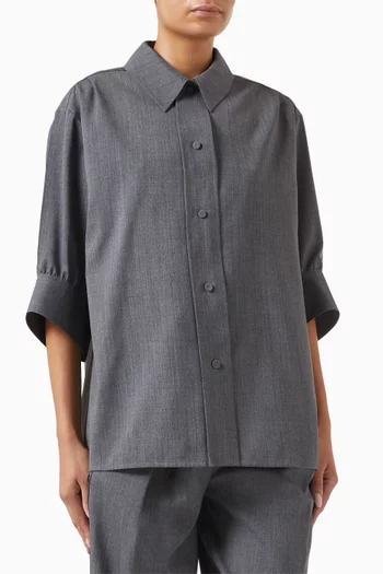 Button-up Shirt in Wool