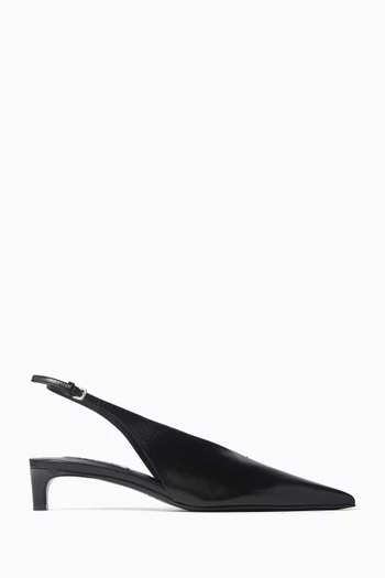 Slingback Pumps in Leather