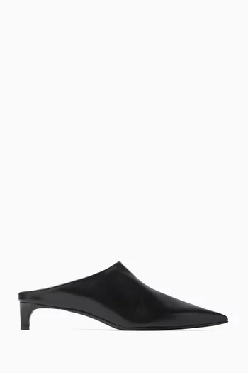 Kitten-Heel Mules in Goat Leather