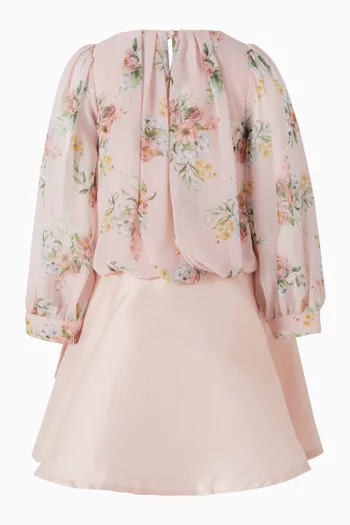 فستان مزين بزهور