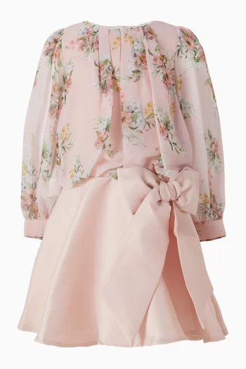 فستان مزين بزهور