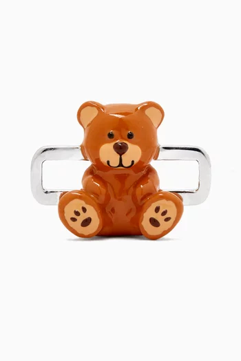 Teddy Bear Charm in Sterling Silver