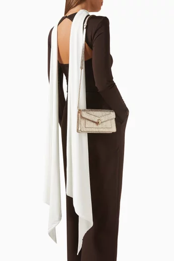 حقيبة بوشيت سيربينتي فوريفر جلد أفعى الكارونغ