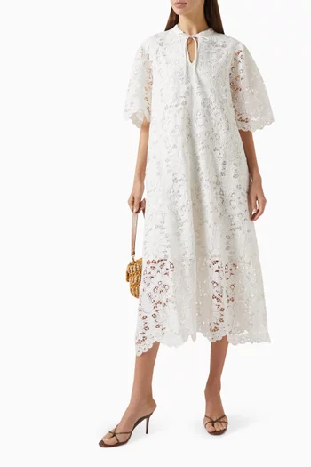 Yasmilvo Midi Dress in Lace