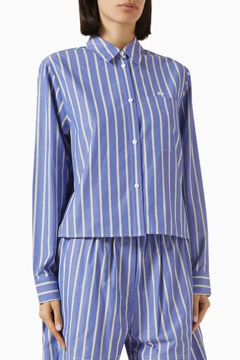 Dalton Cropped Shirt in Cotton