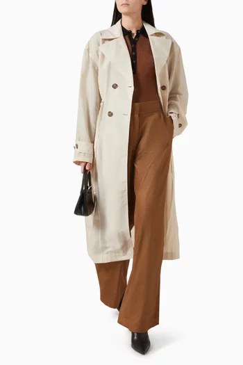 معطف ترنش أوسمان بقصة فضفاضة