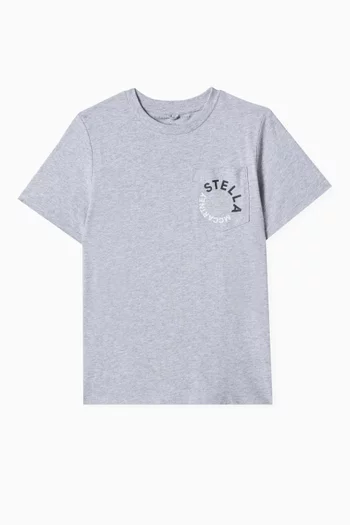 Pop Logo-print T-shirt in Organic Cotton