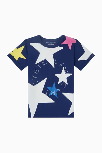 Graphic Print T-shirt in Cotton
