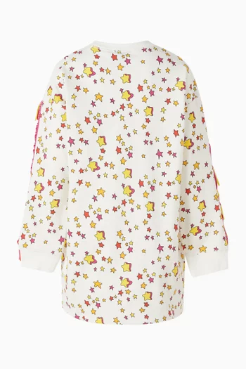 Printed Fringe Dress