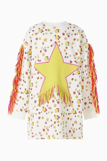 Printed Fringe Dress