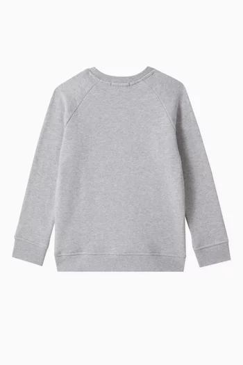 Beaver Printed Sweatshirt in Organic Cotton