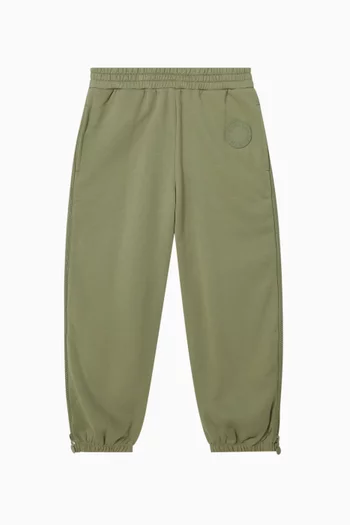 Logo Applique Sweatpants in Cotton